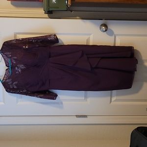 Grape Mother of bride/groom dress